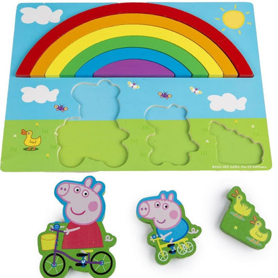 Peppa Pig Wooden 3D Rainbow Puzzle